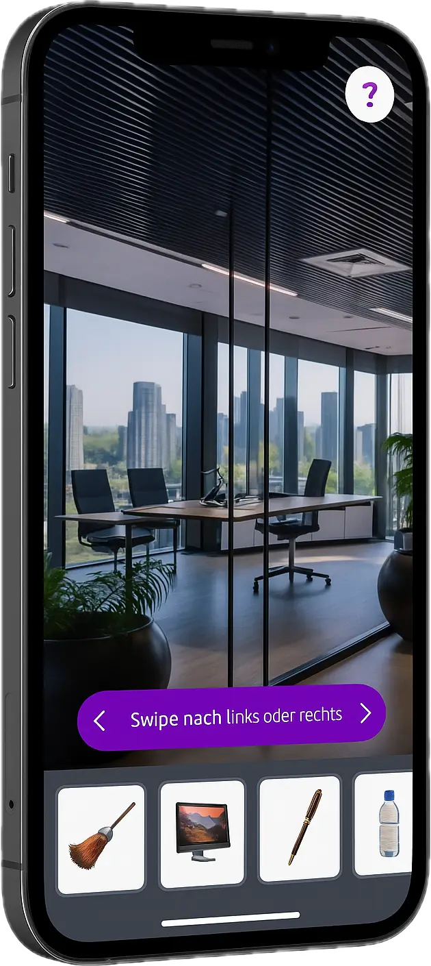 Produktbild, das ein Berufsorientierungsspiel von berry2b zeigt.