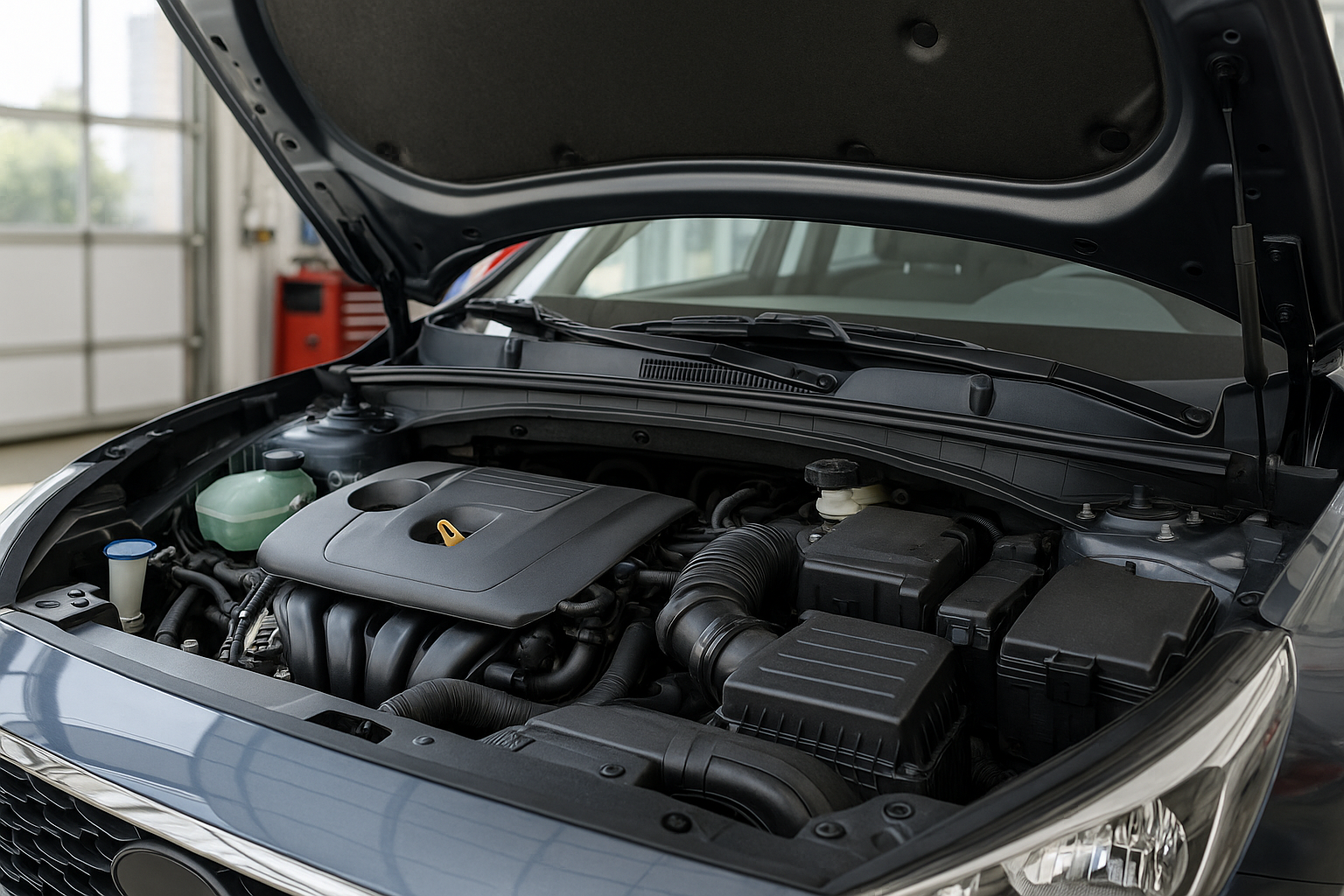 Eine Illustration einer Werkstatt innerhalb der berry2b Berufsspiele